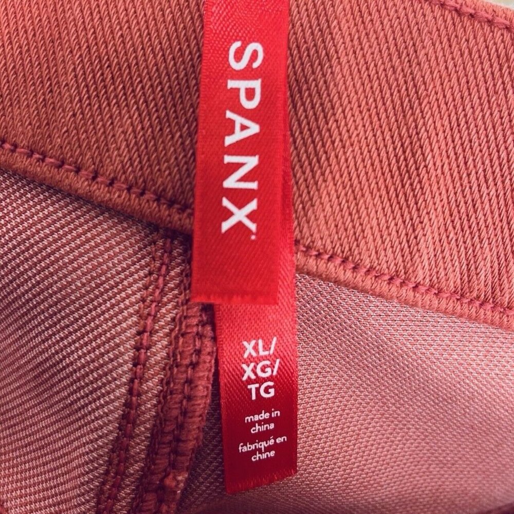Spanx Leggins Pants Size XL Women’s Ankle Jeanish Island Orange Flawed - Picture 9 of 12